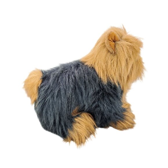 Vintage Ty Yorkshire Terrier Dog Plush Toy Red Bow Stuffed 1990 Yorkie Puppy - Picture 4 of 10